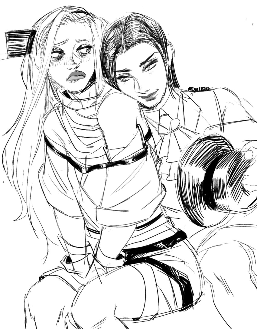 testament and a.b.a (guilty gear and 1 more) drawn by dxhird