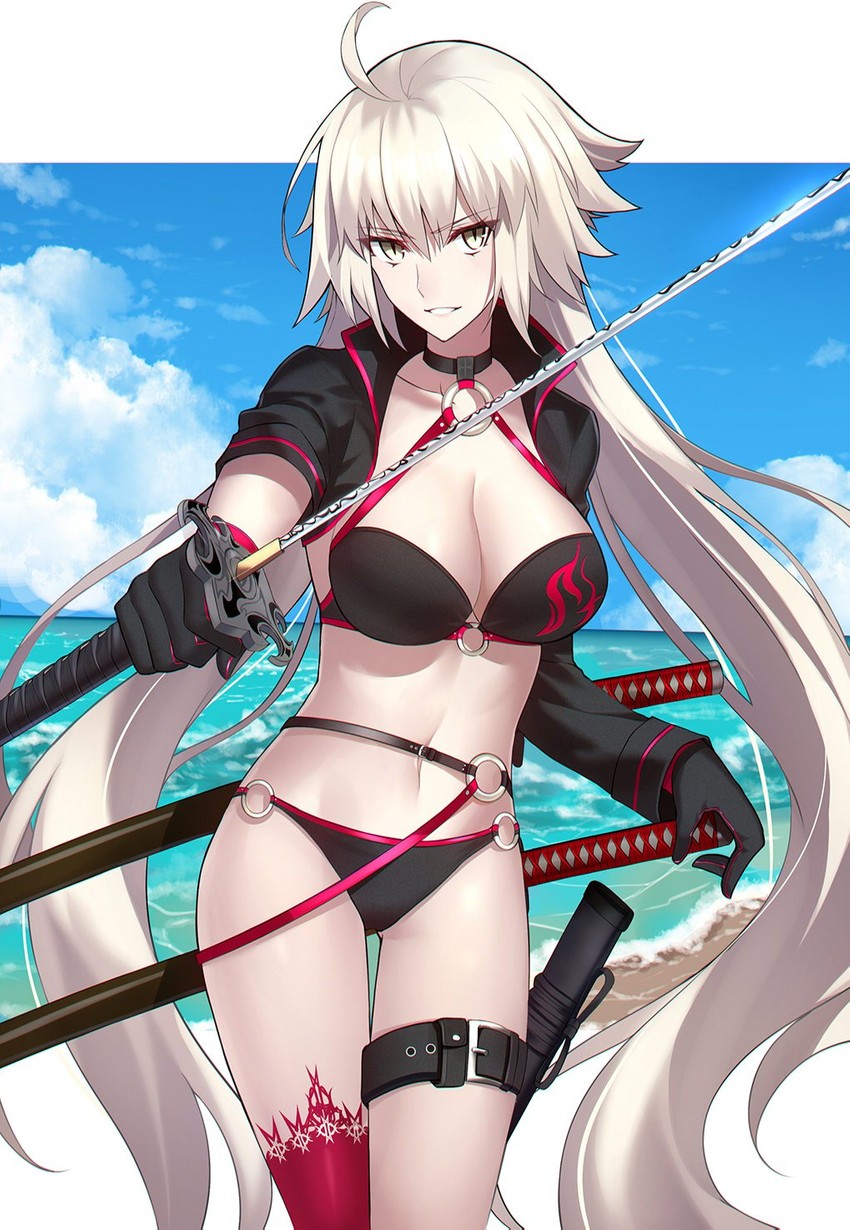 jeanne d'arc alter (fate and 1 more) drawn by shigure_s