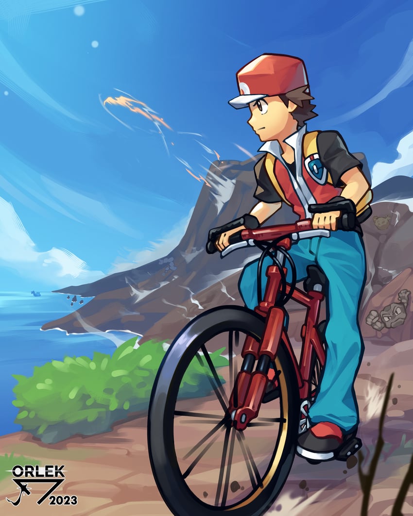 red, lapras, geodude, and graveler (pokemon and 1 more) drawn by orlek