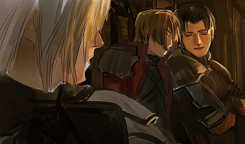 sephiroth, genesis rhapsodos, and angeal hewley (final fantasy and 2 more) drawn by newb_ff7r