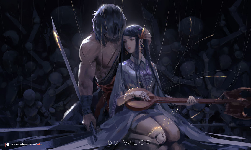 iris fortune singer and siran (dungeon and fighter) drawn by wlop