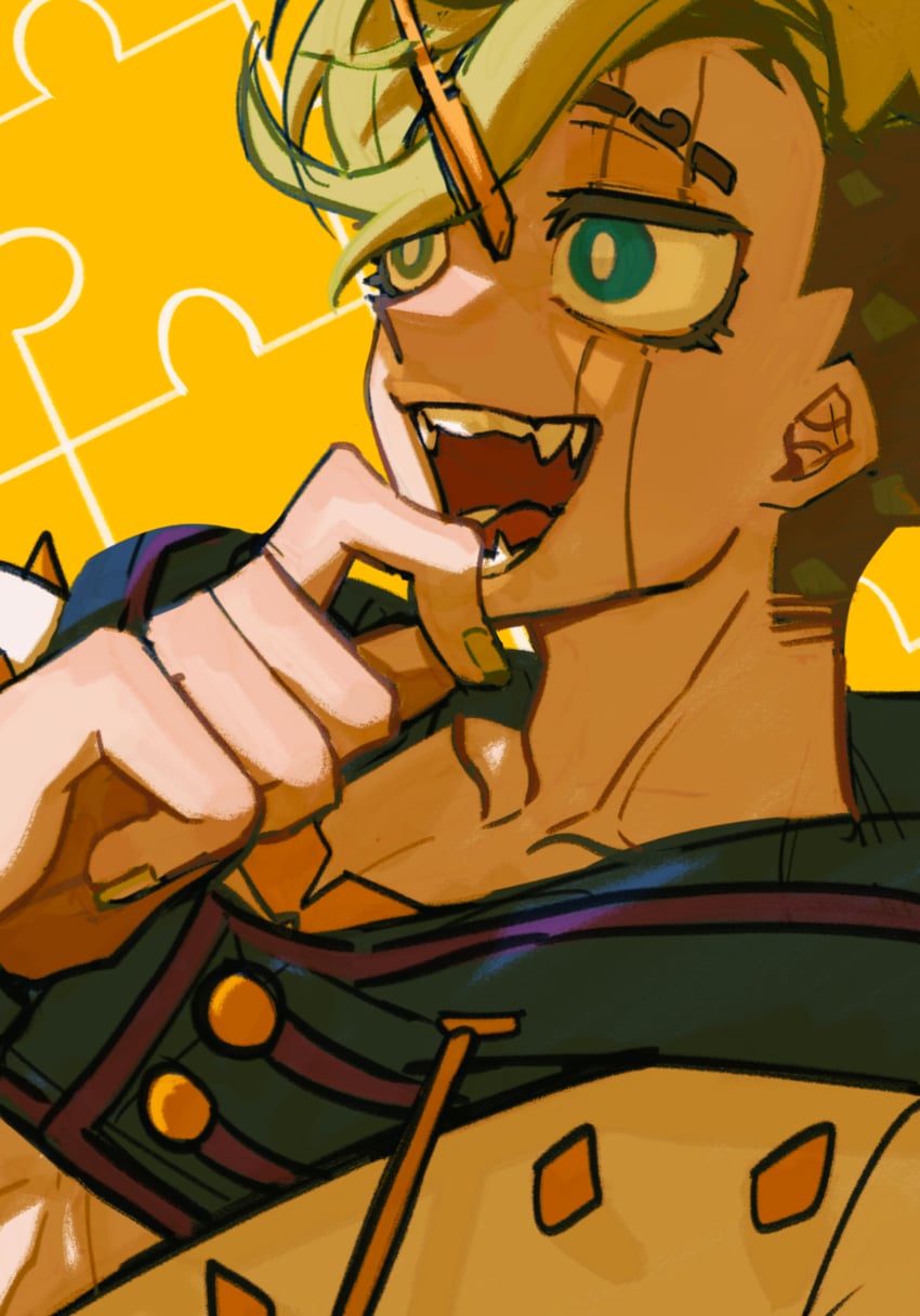 higashikata jobin (jojo no kimyou na bouken and 1 more) drawn by swampland