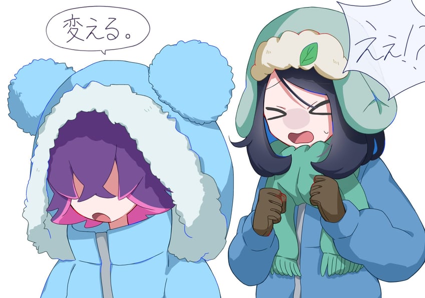 liko and dot (pokemon and 1 more) drawn by seiun_(hoshigumo_72)