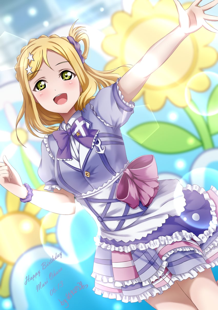 ohara mari (love live! and 1 more) drawn by xiaoxin041590
