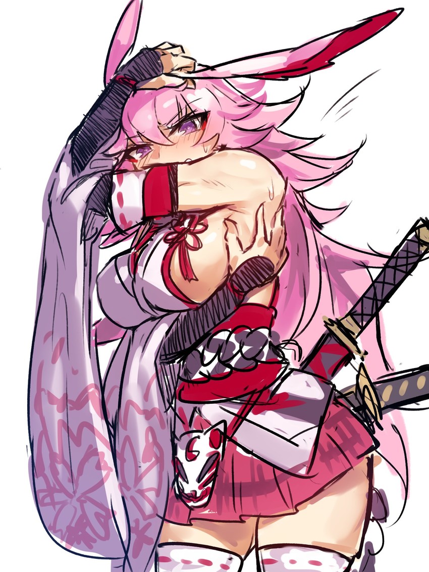 yae sakura (honkai and 1 more) drawn by melon22