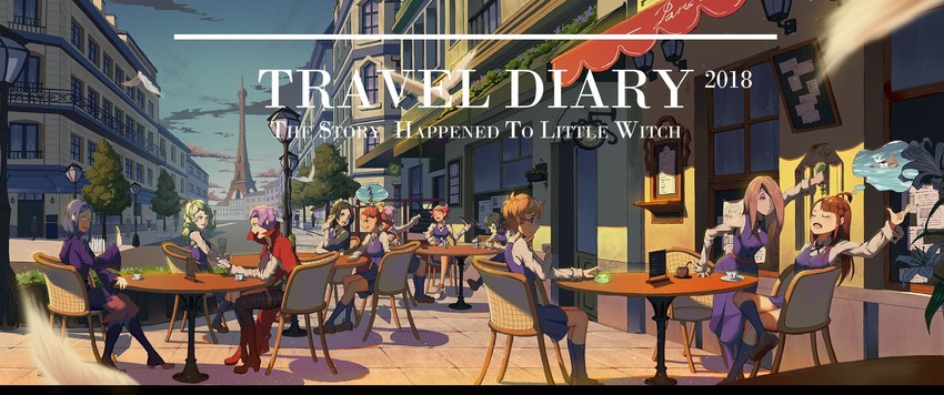 kagari atsuko, diana cavendish, sucy manbavaran, lotte jansson, amanda o'neill, and 5 more (little witch academia) drawn by beizhe_mu_jita_de_xiao_zhu