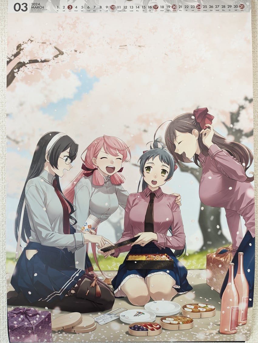 ooyodo, akashi, mamiya, and irako (kantai collection) drawn by fujikawa