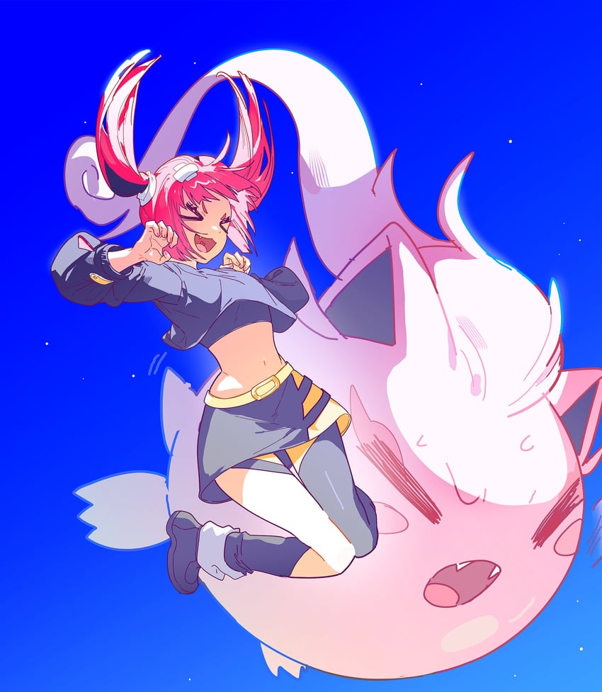 coral and scream tail (pokemon and 1 more) drawn by 5oh5s2