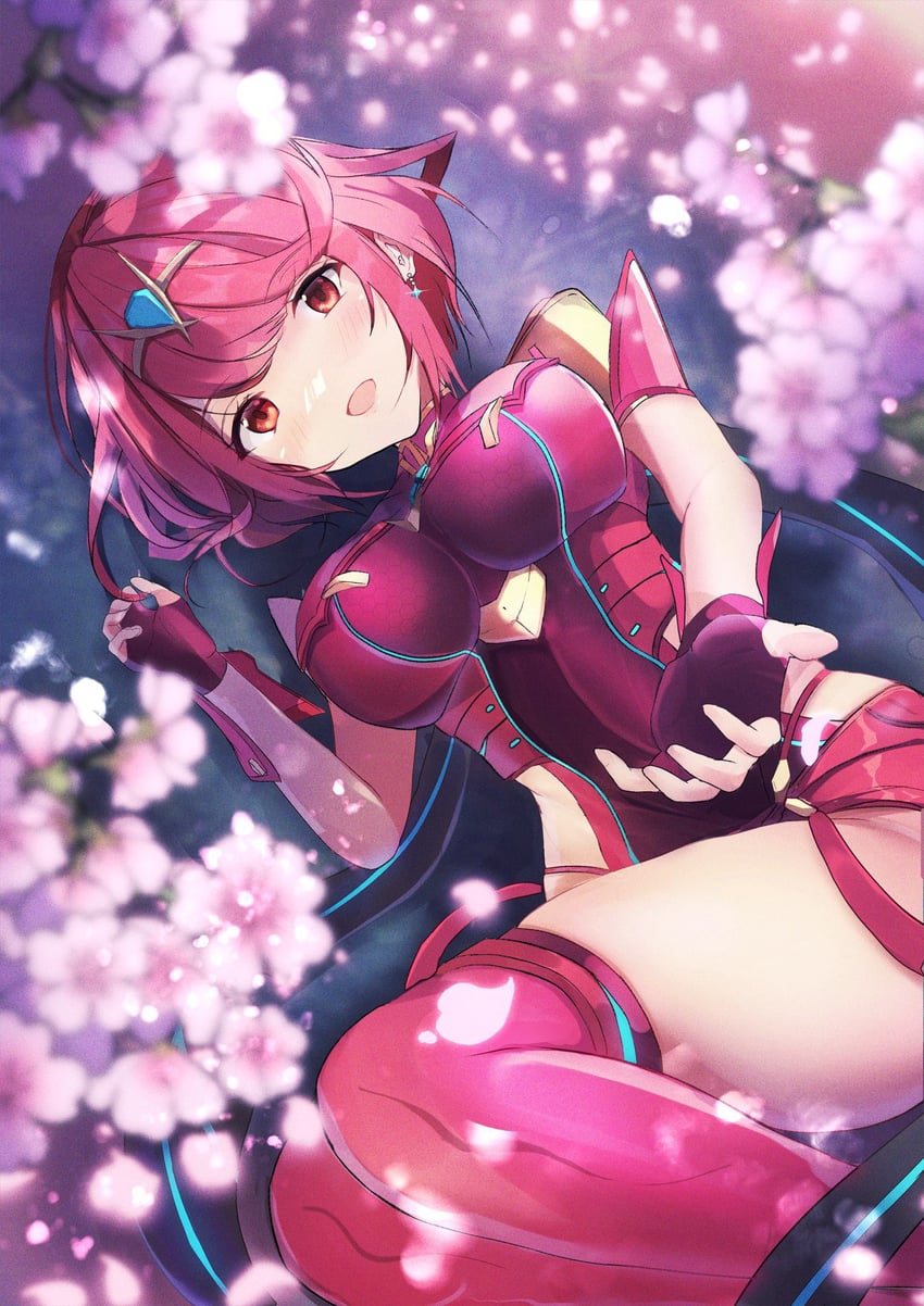 pyra (xenoblade chronicles and 1 more) drawn by karuushi