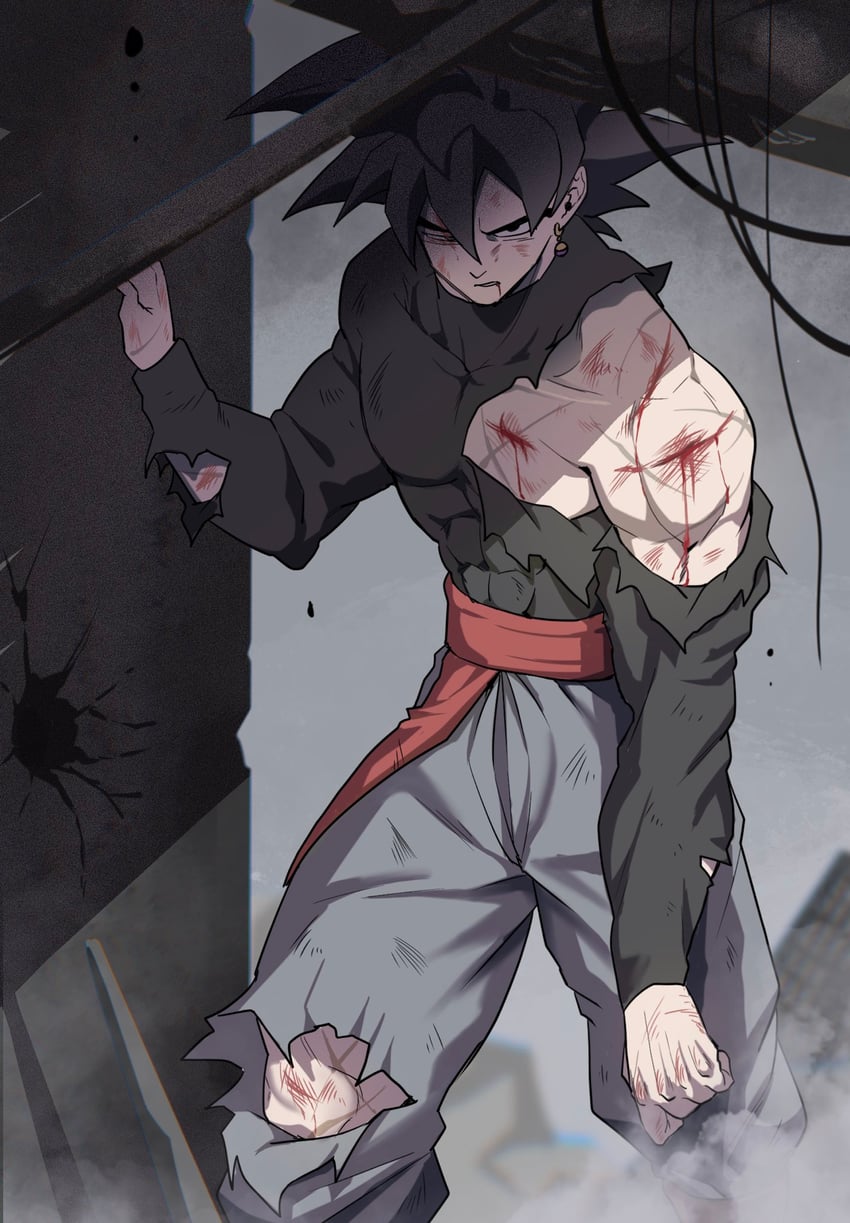 goku black (dragon ball and 1 more) drawn by mo_(db_momo_gb)