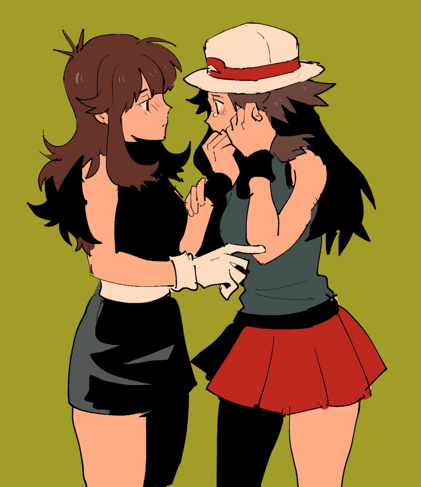 leaf and green (pokemon and 2 more) drawn by kendy_(revolocities)