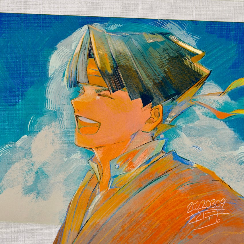 kazuma asogi (ace attorney and 1 more) drawn by sasatake_(sasatakebe)