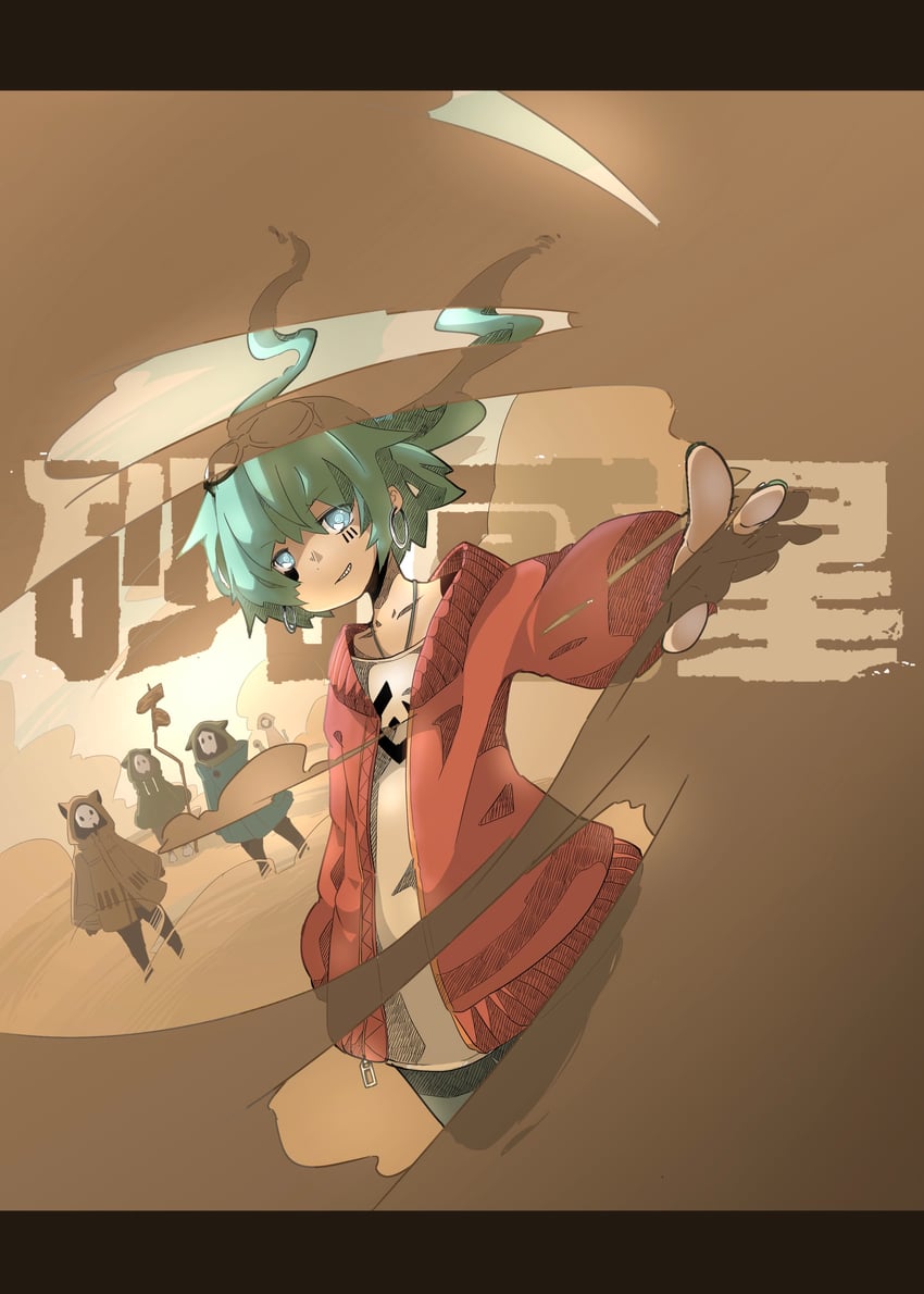 hatsune miku (vocaloid and 1 more) drawn by haru57928031