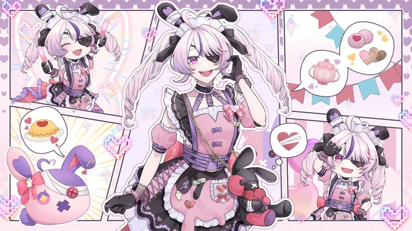 maria marionette and marippet (nijisanji and 1 more) drawn by oekakissaerizoh