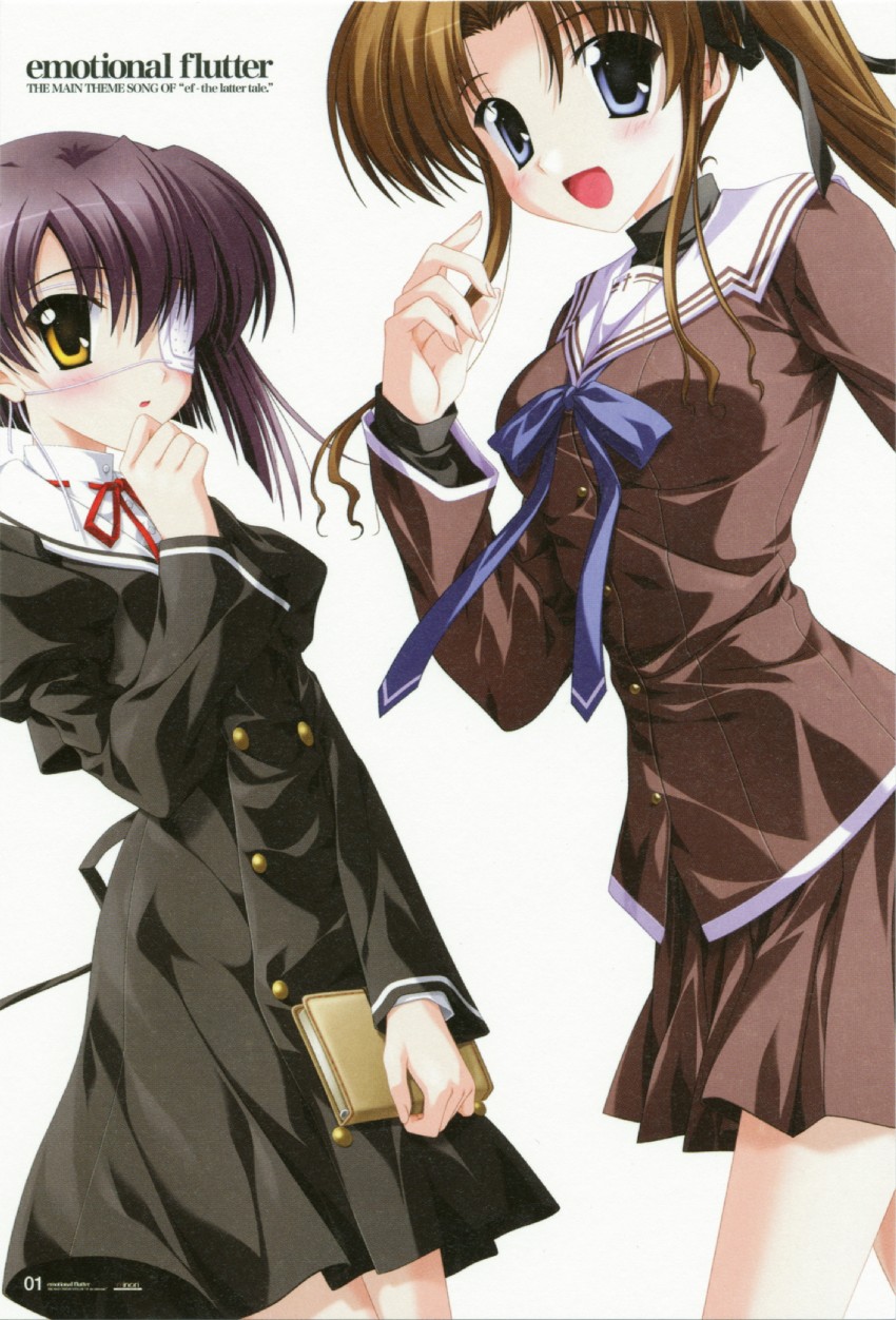 shindou chihiro and hayama mizuki (ef) drawn by nanao_naru