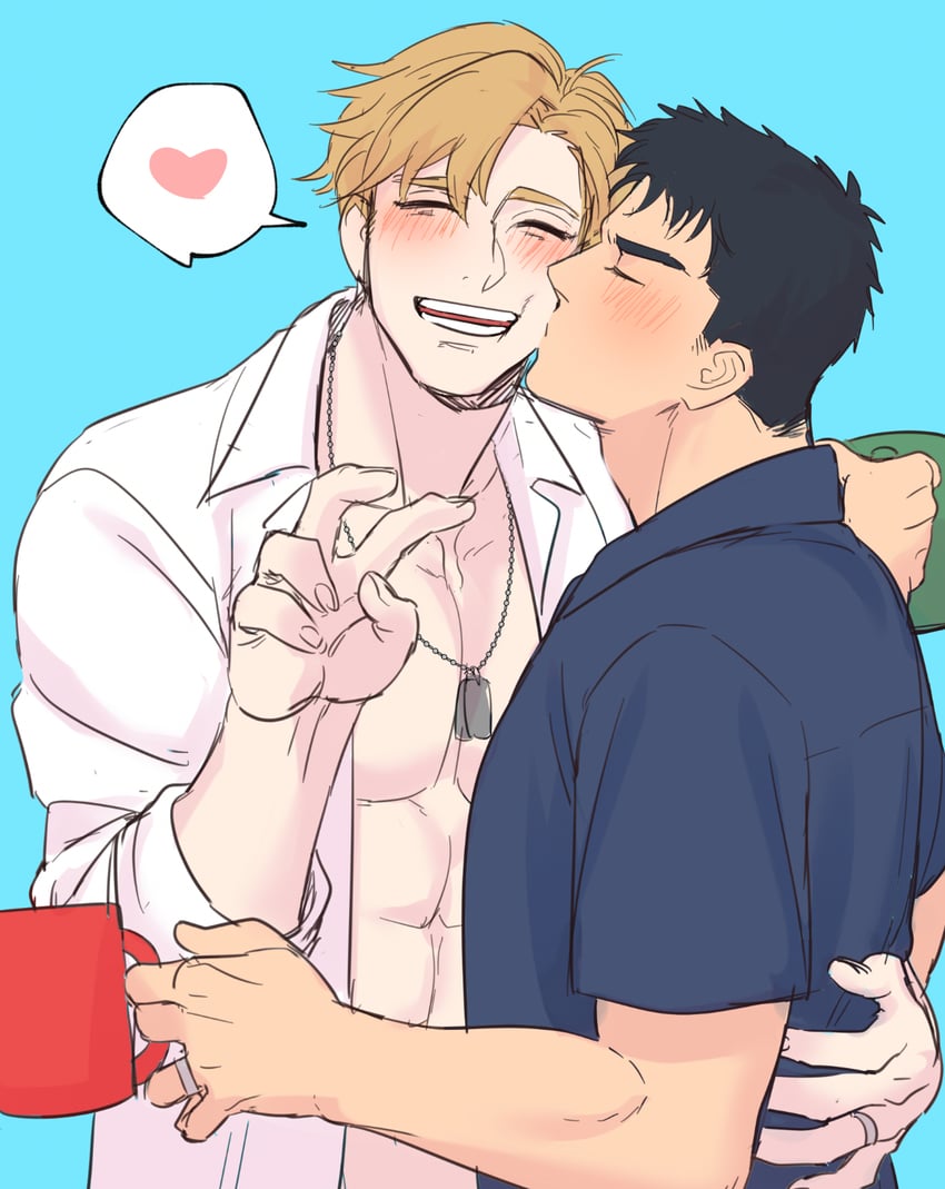 ao isami and lewis smith (yuuki bakuhatsu bang bravern) drawn by yuzuki_(hmr813k)