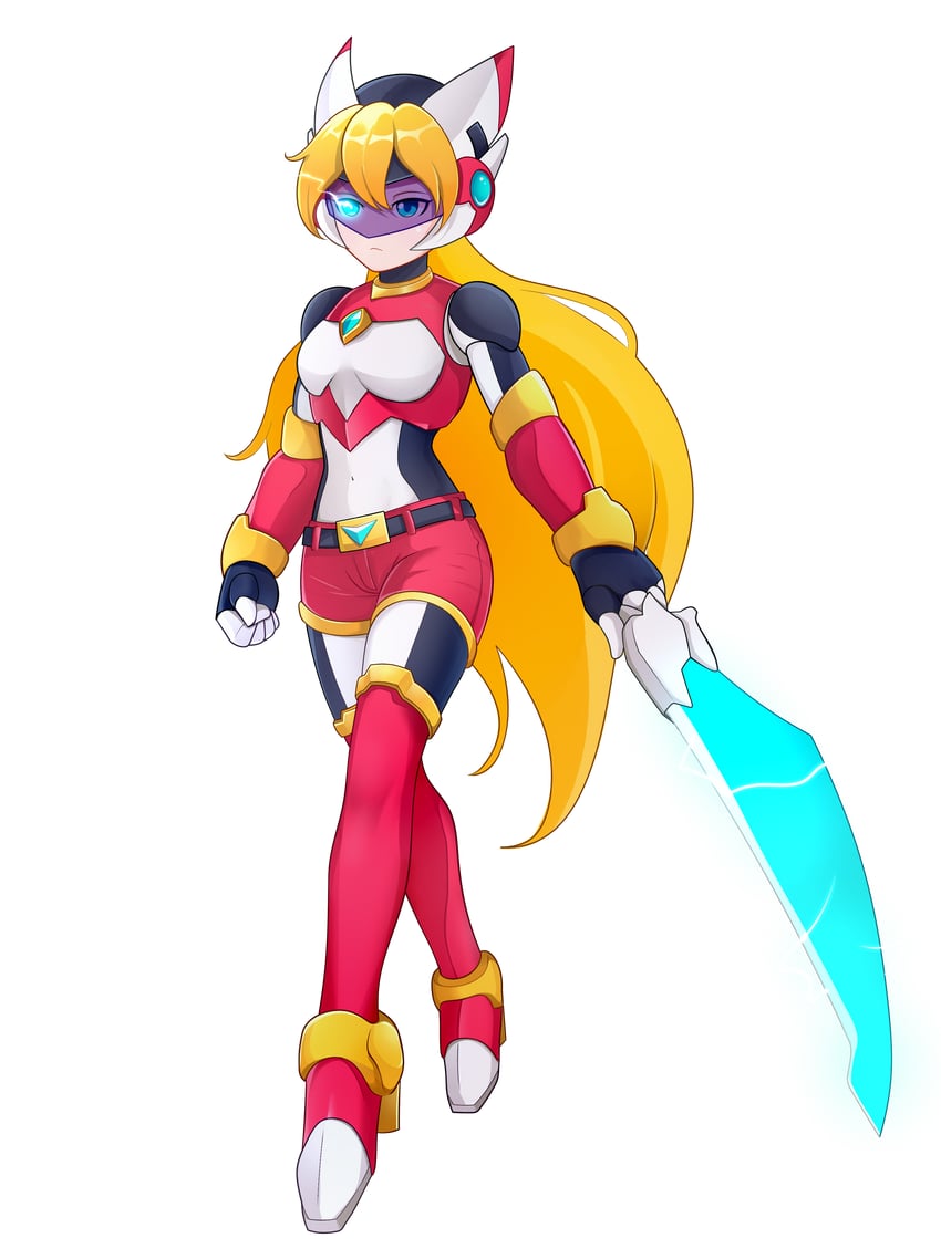 ciel and model z (mega man and 2 more) drawn by uta_guipiy