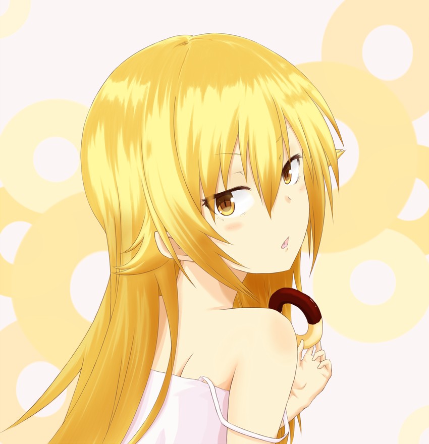 oshino shinobu (monogatari and 1 more) drawn by aoneko_(souya-mio)