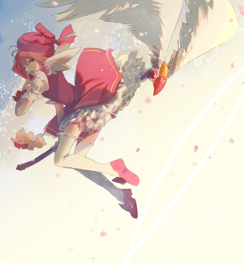 kinomoto sakura and kero (cardcaptor sakura) drawn by jikei