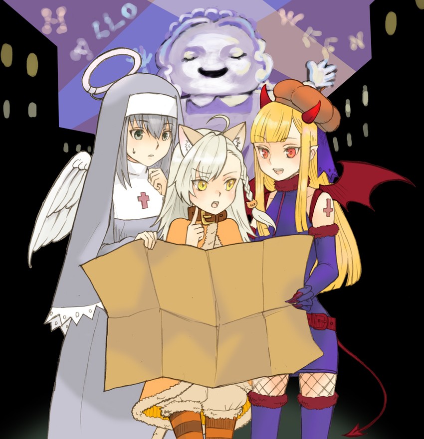 reines el-melloi archisorte, olga marie animusphere, gray, and trimmau (fate and 2 more) drawn by satou_usuzuku