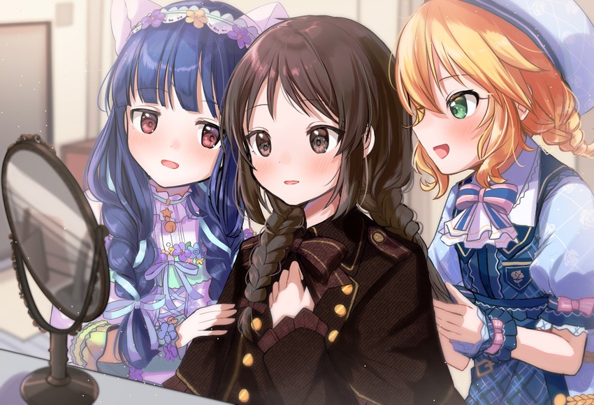 tachibana arisu, sakurai momoka, and sajo yukimi (idolmaster and 1 more) drawn by fuguiiii