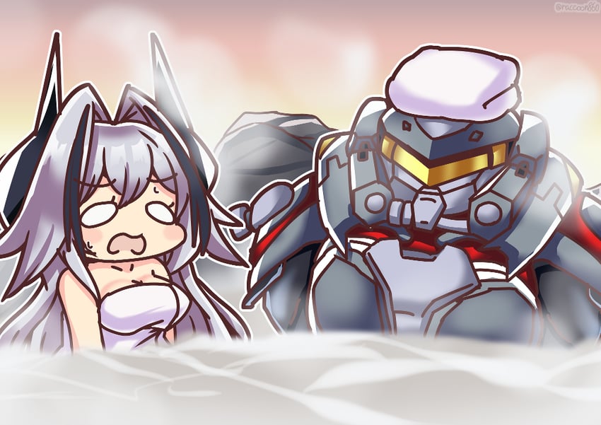 commander, kursk, and power armor commander (azur lane) drawn by senhayama_(racoon)