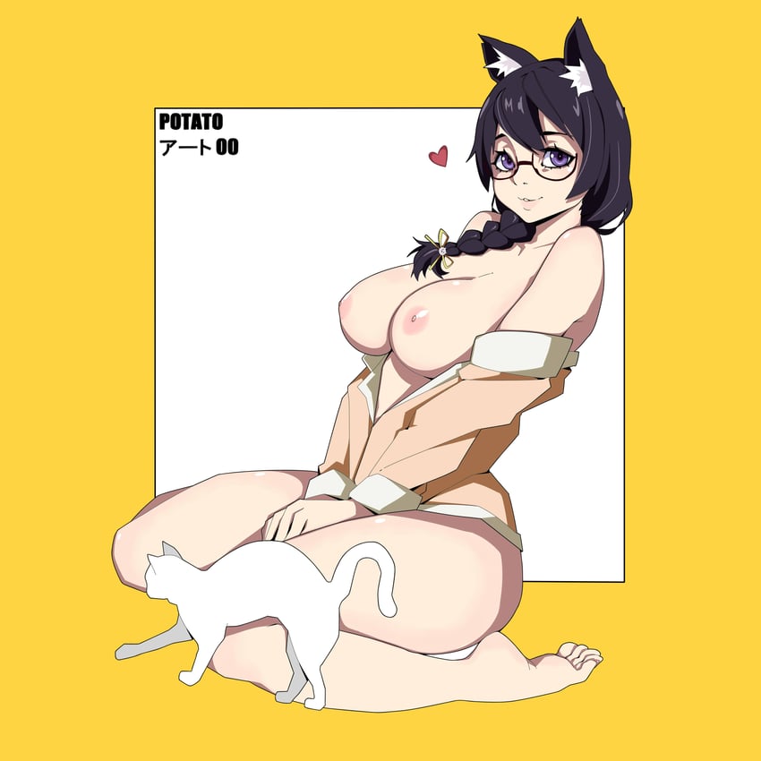 hanekawa tsubasa (monogatari and 1 more) drawn by potatoartox
