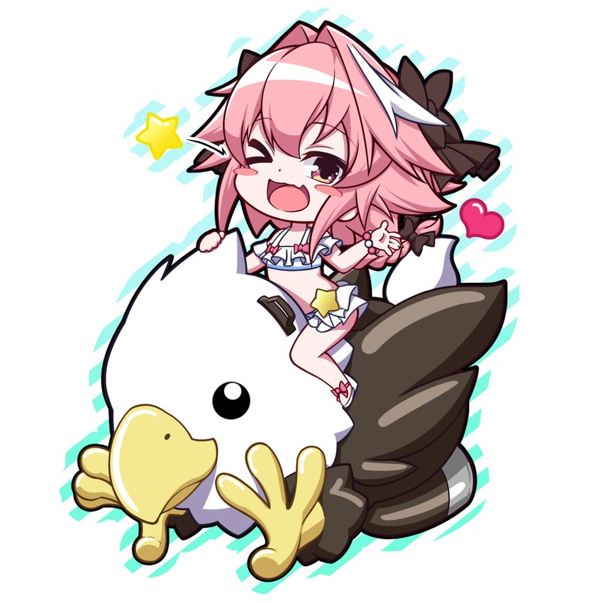 astolfo and hippogriff (fate and 2 more) drawn by takatun223