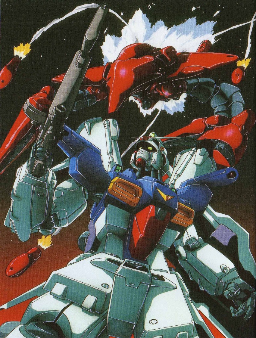 gundam gp-01 full vernian zephyranthes and val varo (gundam and 1 more)