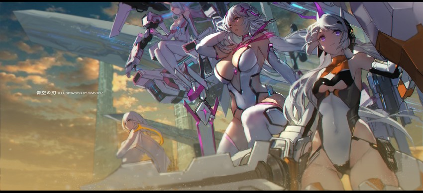 reina, akane, kakumi saya, and fina valentin artyoma (sky diver xipuria) drawn by swd3e2