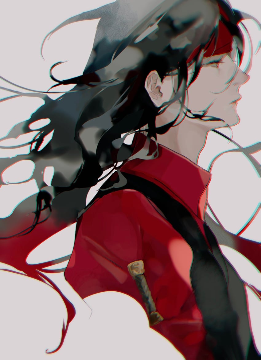 vincent valentine (final fantasy and 2 more) drawn by bombyxmori_ckr