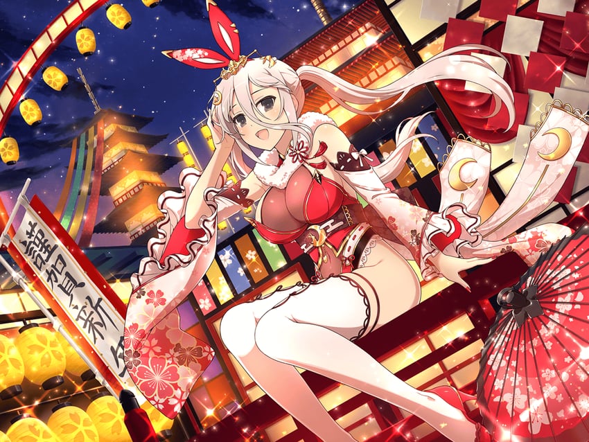gekkou (senran kagura and 1 more) drawn by yaegashi_nan
