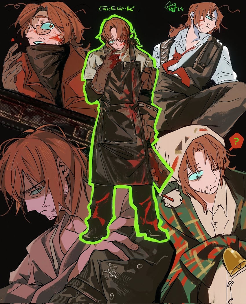 gregor (project moon and 1 more) drawn by hamusitas
