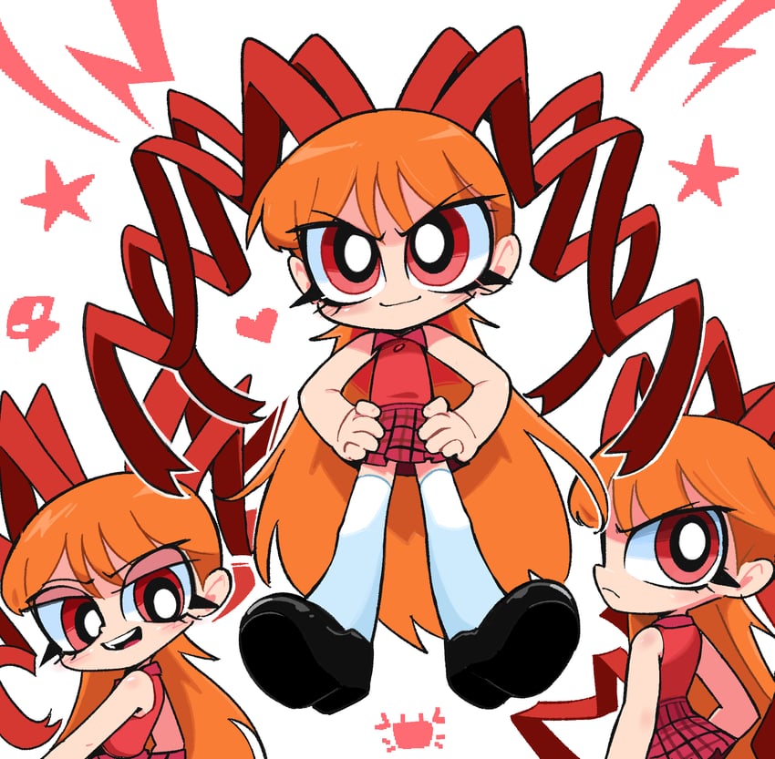 berserk (powerpuff girls and 1 more) drawn by kim_crab