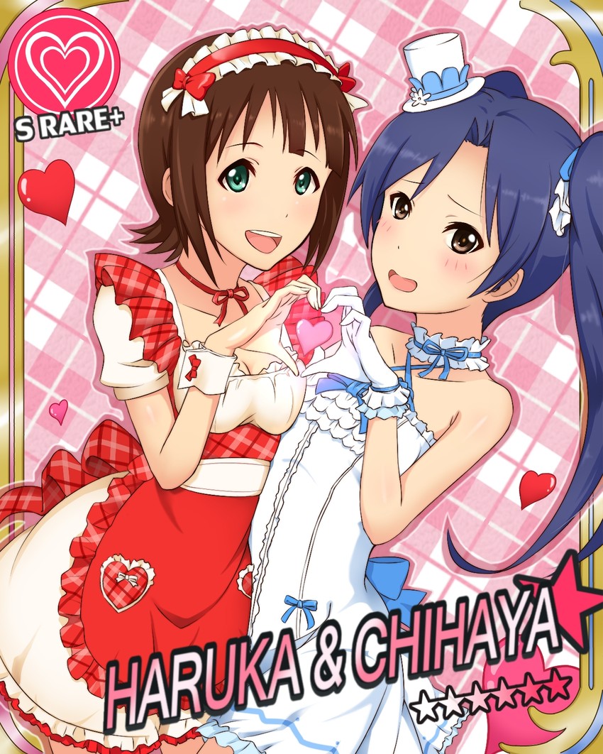 kisaragi chihaya and amami haruka (idolmaster and 1 more) drawn by yokke
