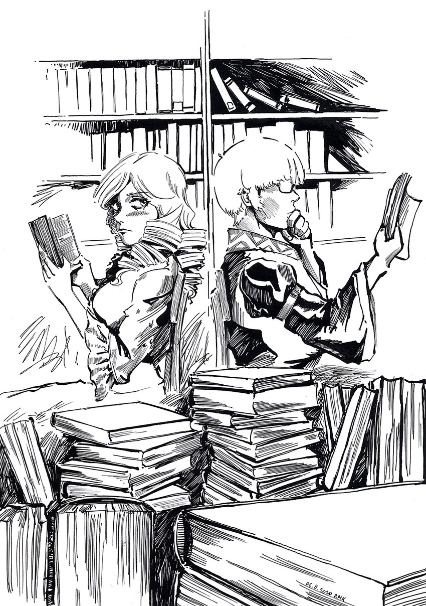 morichika rinnosuke and luna child (touhou) drawn by rumiak