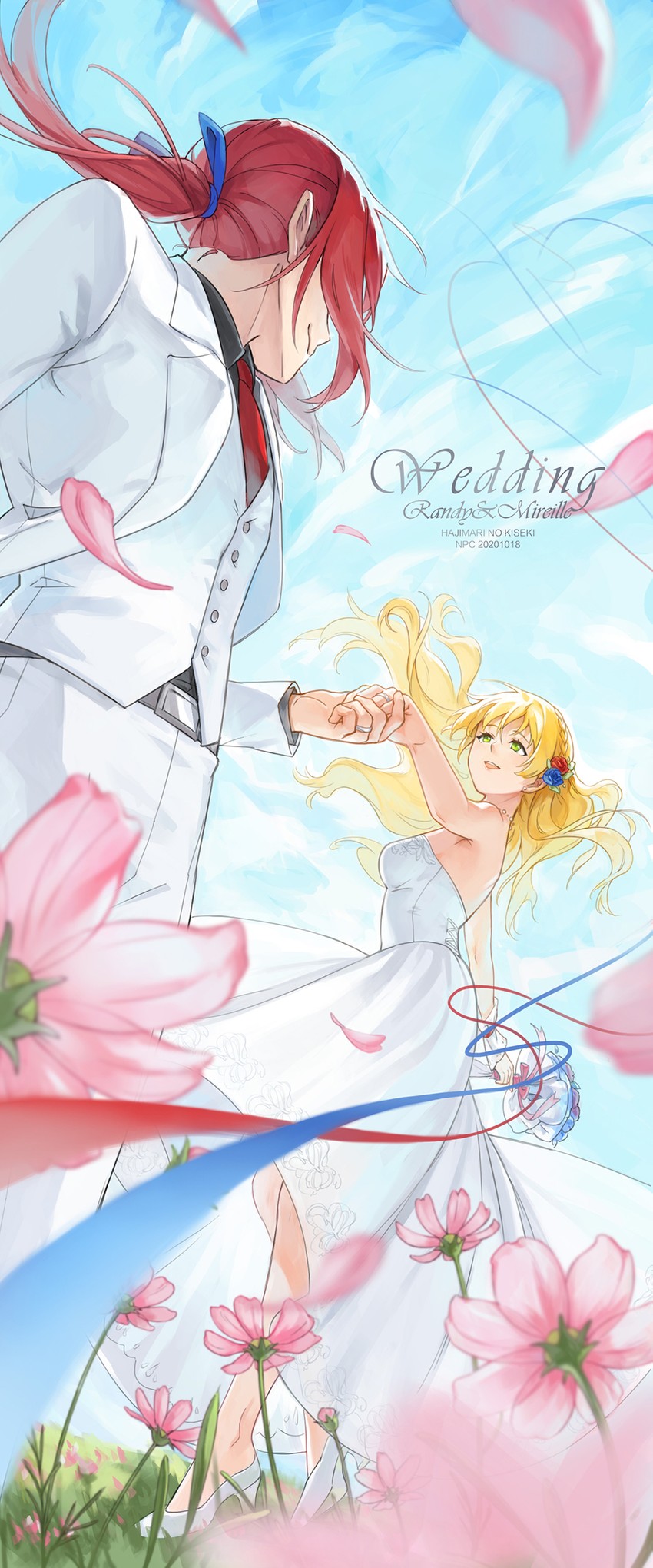 randolph orlando and mireille (eiyuu densetsu and 2 more) drawn by npc_(nemui)
