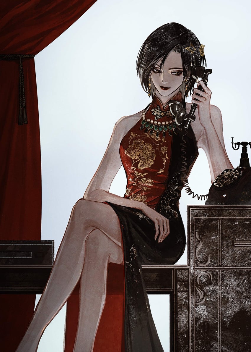 ada wong (resident evil and 1 more) drawn by ringorange_0514
