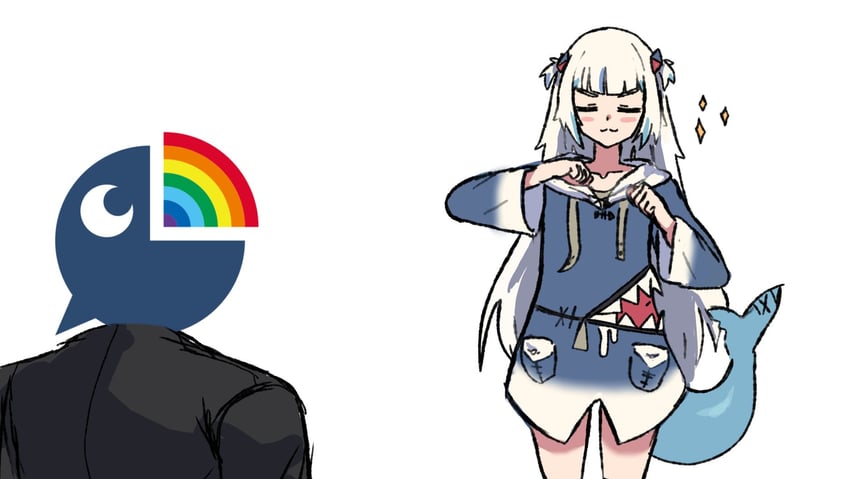 gawr gura (hololive and 3 more) drawn by wersman
