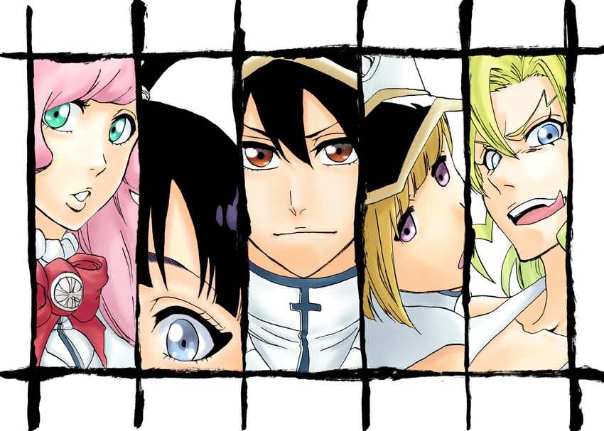 bambietta basterbine, giselle gewelle, candice catnipp, liltotto lamperd, and meninas mcallon (bleach and 1 more) drawn by mitarashi_(5333069)