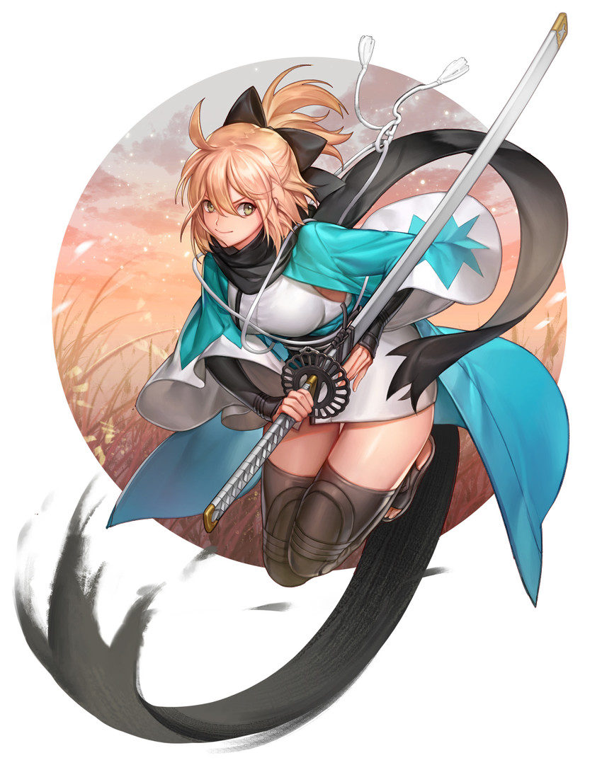 okita souji (fate and 2 more) drawn by ogyue