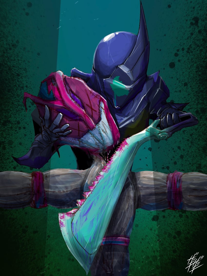 kamen rider revi and kamen rider evil (kamen rider and 1 more) drawn by zagizagi