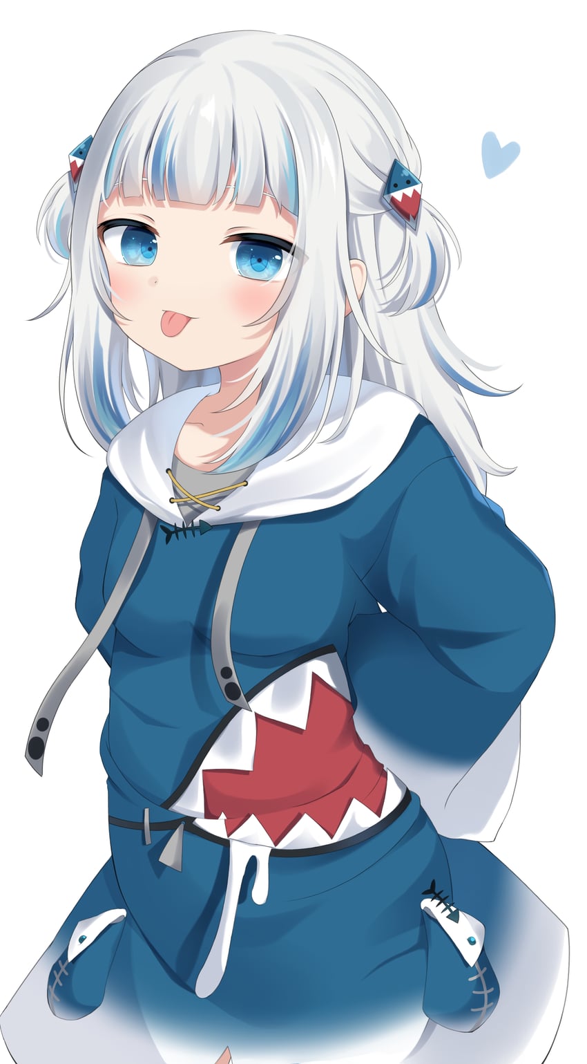 gawr gura (hololive and 1 more) drawn by snmdx