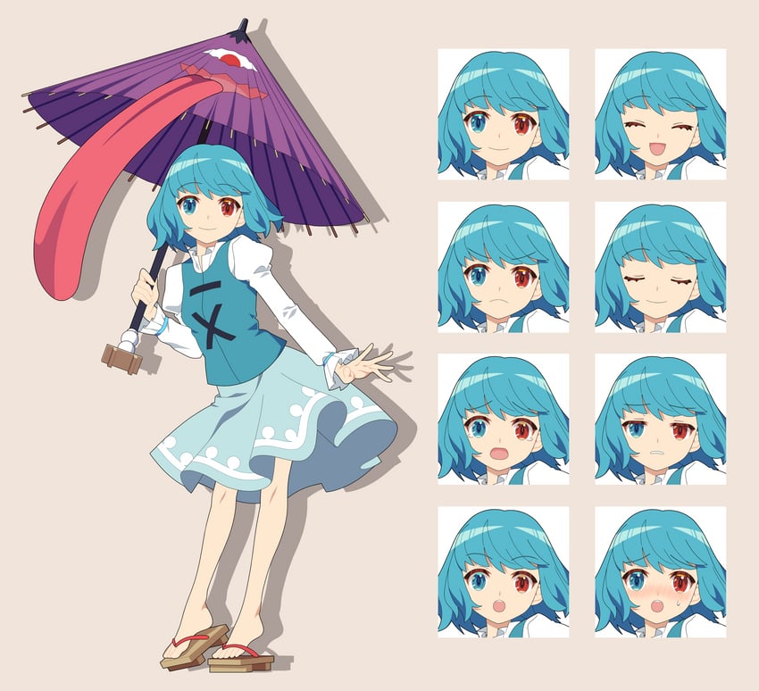 tatara kogasa (touhou) drawn by 4rion