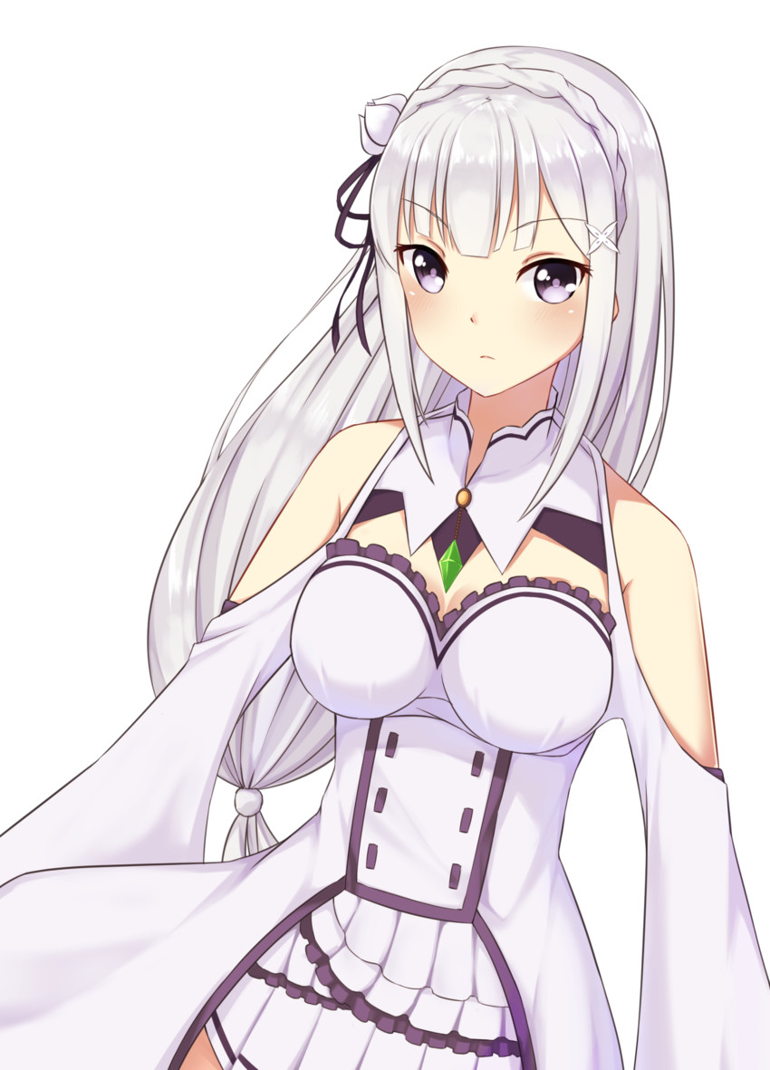 emilia (re:zero kara hajimeru isekai seikatsu) drawn by resu_desu
