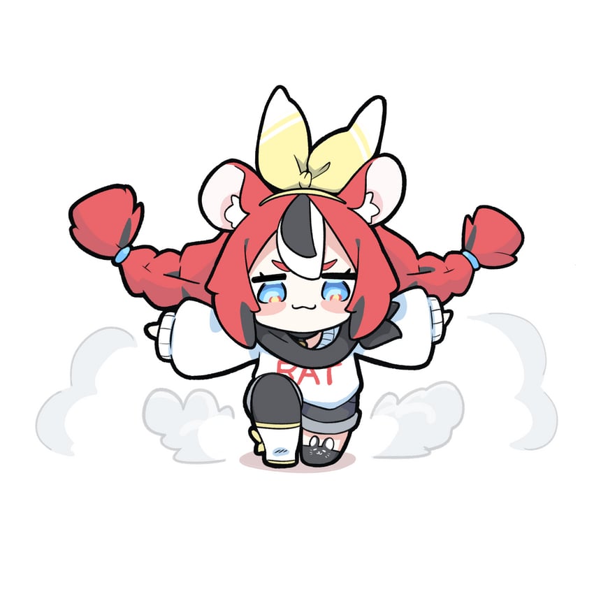 hakos baelz and strawberry baelz (hololive and 1 more) drawn by snowmya