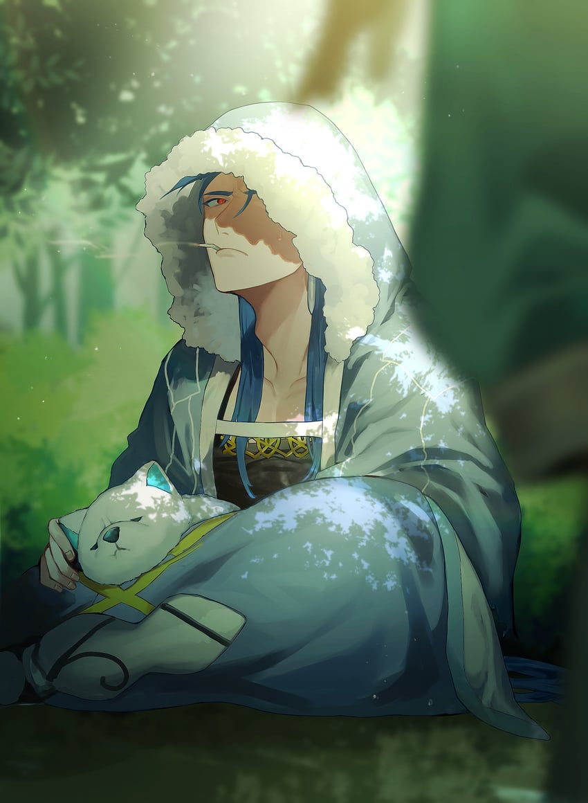 cu chulainn (fate and 1 more) drawn by kenne_28