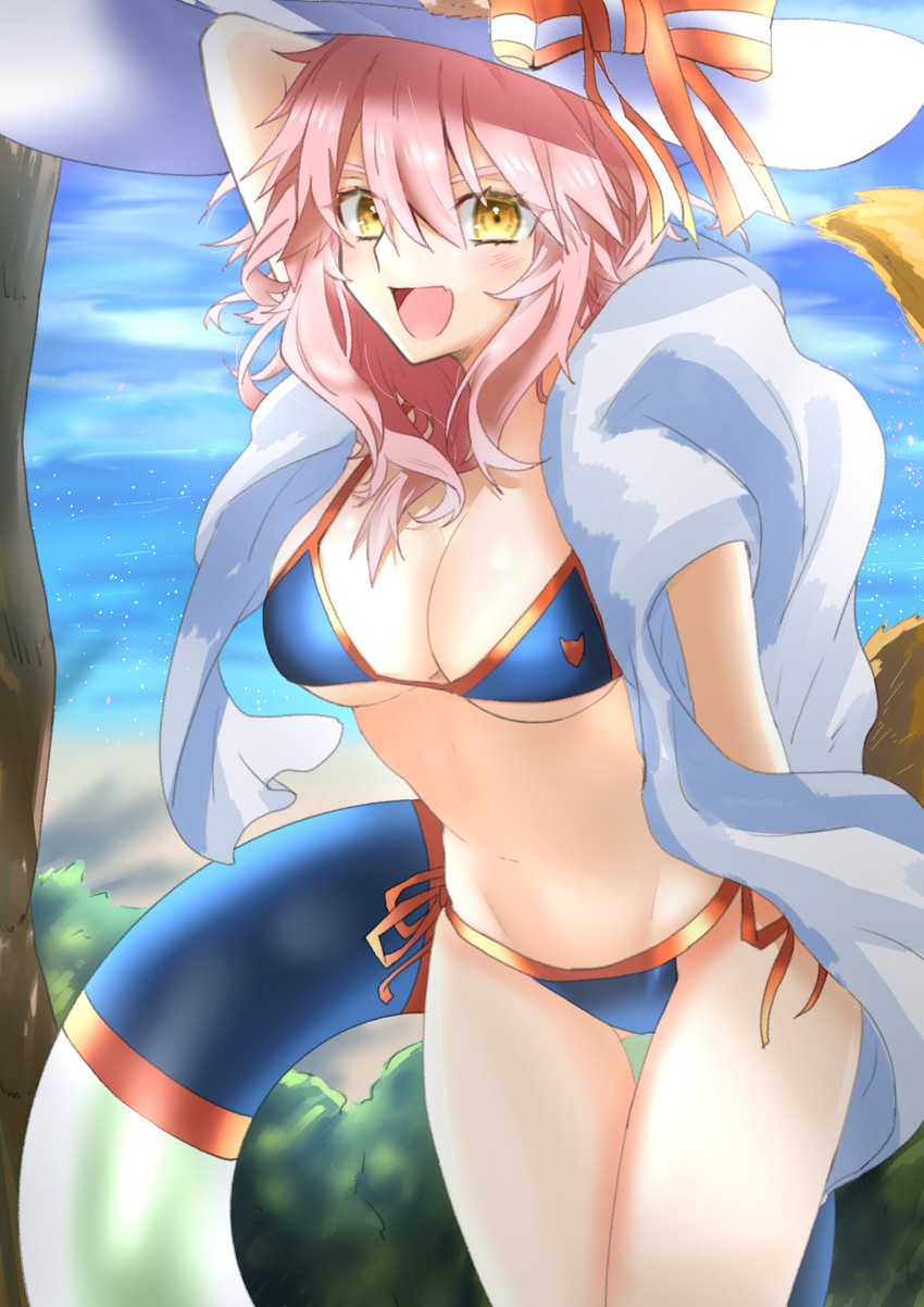tamamo and tamamo no mae (fate and 1 more) drawn by sakurasaki_yuuzuki