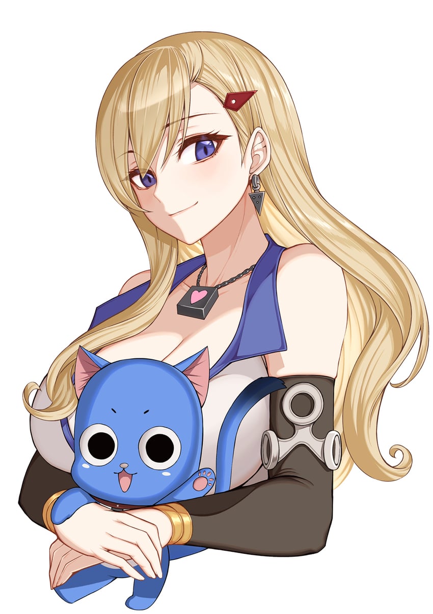 rebecca bluegarden and happy (eden's zero) drawn by esg_(essagna)