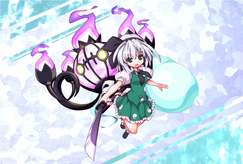 konpaku youmu and chandelure (touhou and 2 more) drawn by sin6
